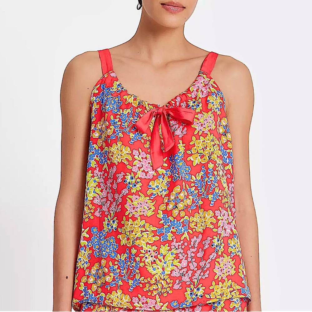 Kate Spade Blue and Red Camisole Top